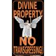 Angel Transgressors Beware of God Indoor Outdoor Sign 10.28 x 17.44 sized